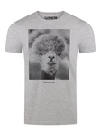 riverso T-Shirt Herren Fotoprintshirt RIVCharly Regular Fit Grau
