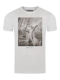 T-Shirt Herren Fotoprintshirt RIVCharly Regular Fit (1-tlg) Kurzarm Tee Shirt mit Rundhalsausschnitt aus 100% Baumwolle