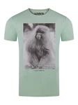 riverso T-Shirt Herren Fotoprintshirt RIVCharly Regular Fit Hellgrün/Grün