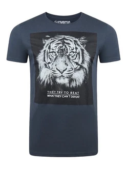 riverso T-Shirt Herren Fotoprintshirt RIVCharly Regular Fit Dunkelblau riverso T-Shirt Herren Fotoprintshirt RIVCharly Regular Fit Dunkelblau