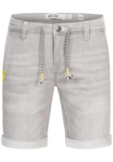 Indicode Jeansshorts Azibo Grau/Hellgrau/Khaki