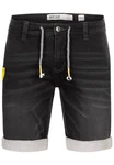 Indicode Jeansshorts Azibo Dunkelgrau/Schwarz/Grau