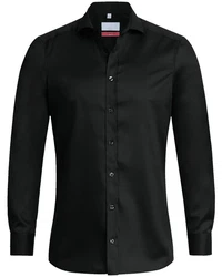 GREIFF Langarmhemd PREMIUM Corporate Hemd Schwarz