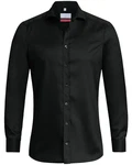 GREIFF Langarmhemd PREMIUM Corporate Hemd Schwarz