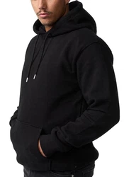 Smith & Solo Kapuzensweatshirt Hoodie Herren Schwarz