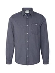 TOM TAILOR Langarmhemd Hemd navy/weiß