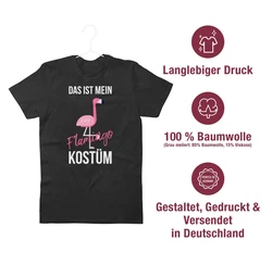 Shirtracer T-Shirt Das ist mein Flamingo Kostüm Pink