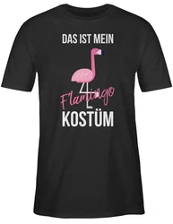 Shirtracer T-Shirt Das ist mein Flamingo Kostüm Pink