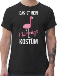 Shirtracer T-Shirt Das ist mein Flamingo Kostüm Pink
