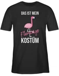 Shirtracer T-Shirt Das ist mein Flamingo Kostüm Pink