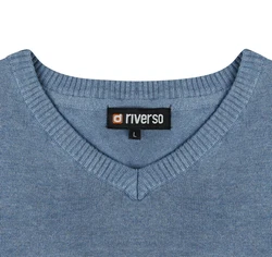 Riverso Sweatshirt Herren V-Neck Pullover RIVEmil Regular Fit 