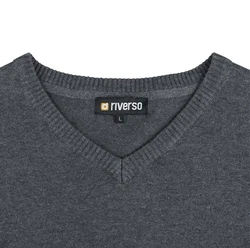 Riverso Sweatshirt Herren V-Neck Pullover RIVEmil Regular Fit 