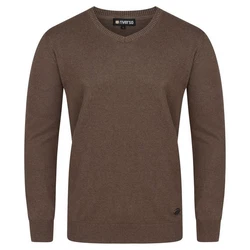 Riverso Sweatshirt Herren V-Neck Pullover RIVEmil Regular Fit Khaki/Dunkelbraun/Grau/Dunkelgrün/Braun