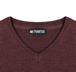 Riverso Sweatshirt Herren V-Neck Pullover RIVEmil Regular Fit 