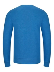 riverso Herren Pullover RIVPhillip Sweatshirt Basic Rundhals Sweater Pulli Langarm Regular Fit Einfarbig Blau
