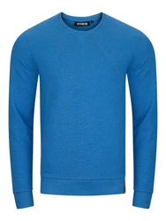 riverso Herren Pullover RIVPhillip Sweatshirt Basic Rundhals Sweater Pulli Langarm Regular Fit Einfarbig Blau