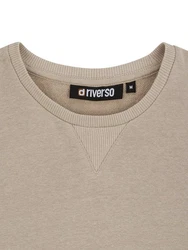 riverso Herren Pullover RIVPhillip Sweatshirt Basic Rundhals Sweater Pulli Langarm Regular Fit Einfarbig 