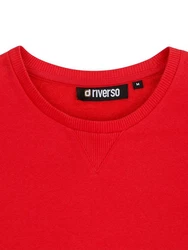 riverso Herren Pullover RIVPhillip Sweatshirt Basic Rundhals Sweater Pulli Langarm Regular Fit Einfarbig 