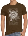 style3 T-Shirt Vitruvianischer Muten Roshi Super Dragonball Z GT Songoku DBZ Daima Khaki/Braun/Dunkelbraun/Dunkelgrün