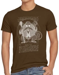 style3 T-Shirt Vitruvianischer Muten Roshi Super Dragonball Z GT Songoku DBZ Daima Khaki/Braun/Dunkelbraun/Dunkelgrün