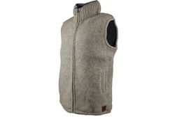 KUNST UND MAGIE Herren Strickweste Hellgrau/Grau/Braun/Beige