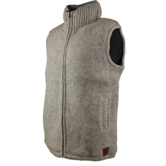 KUNST UND MAGIE Herren Strickweste Hellgrau/Grau/Braun/Beige KUNST UND MAGIE Herren Strickweste Hellgrau/Grau/Braun/Beige
