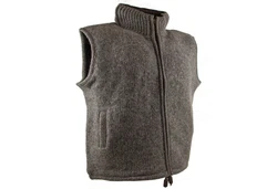KUNST UND MAGIE Herren Strickweste Hellgrau/Grau/Braun/Dunkelgrau
