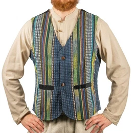 Kurzweste Bunte Herren Hippie Weste