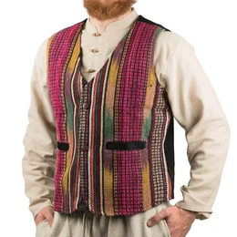 Kurzweste Bunte Herren Hippie Weste