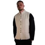 Kunst und Magie Kurzweste Traditionelle Nepal Gilet Herren Weste Weiß/Creme/Hellblau/Beige/Schwarz