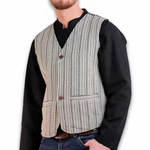 KUNST UND MAGIE Anzugweste Gilet Alternative Grau/Hellgrau/Hellblau/Schwarz
