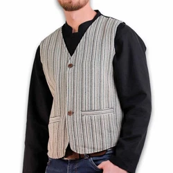 KUNST UND MAGIE Anzugweste Gilet Alternative Grau/Hellgrau/Hellblau/Schwarz