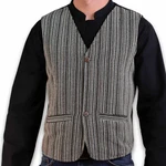 KUNST UND MAGIE Anzugweste Gilet Alternative Schwarz/Grau/Beige
