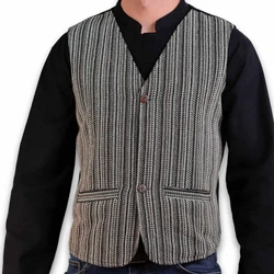 KUNST UND MAGIE Anzugweste Gilet Alternative Schwarz/Grau/Beige