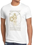 style3 T-Shirt Vitruvianische Stormtrooper Return Star Krieg Wars Vader der Sterne Weiß/Beige/Gelb/Grün