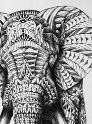 style3 T-Shirt Ink Elefant Weiß/Creme