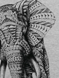 style3 T-Shirt Ink Elefant Grau/Hellgrau