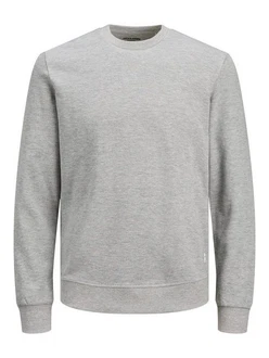 JACK & JONES Sweatshirt 'Basic' Grau JACK & JONES Sweatshirt 'Basic' Grau