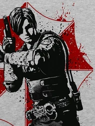 style3 T-Shirt Raccoon City Police Virus Resident Epidemie Evil Videospiel Dunkelgrau/Rot/Hellgrau/Grau