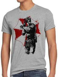 style3 T-Shirt Raccoon City Police Virus Resident Epidemie Evil Videospiel Dunkelgrau/Rot/Hellgrau/Grau