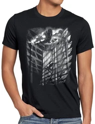 Jaeger T-Shirt Style 3 Attack on Titan Schwarz/Dunkelgrau