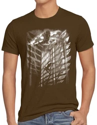 Jaeger T-Shirt Style 3 Attack on Titan Braun/Dunkelgrün/Khaki/Dunkelbraun