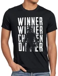 style3 T-Shirt Winner Winner Chicken Dinner pvp multiplayer pupg Blau/Schwarz/Braun/Lila
