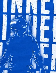 style3 T-Shirt Winner Winner Chicken Dinner pvp multiplayer pupg Blau