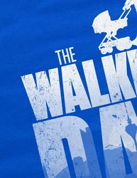 style3 T-Shirt The Walking Dad Blau/Dunkelblau/Hellblau