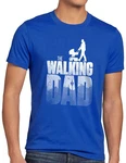 style3 T-Shirt The Walking Dad Blau/Dunkelblau/Hellblau