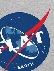 Style3 T-Shirt Flat Earth Fernrohr Weltraum Astronomie Braun/Schwarz/Dunkelgrau/Rot