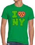 style3 T-Shirt Love NY Grün/Neonfarben