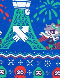 style3 T-Shirt Splash (3) Dunkelblau/Blau/Hellblau