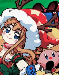 style3 Print-Shirt X-mas Gamer Girl Grün